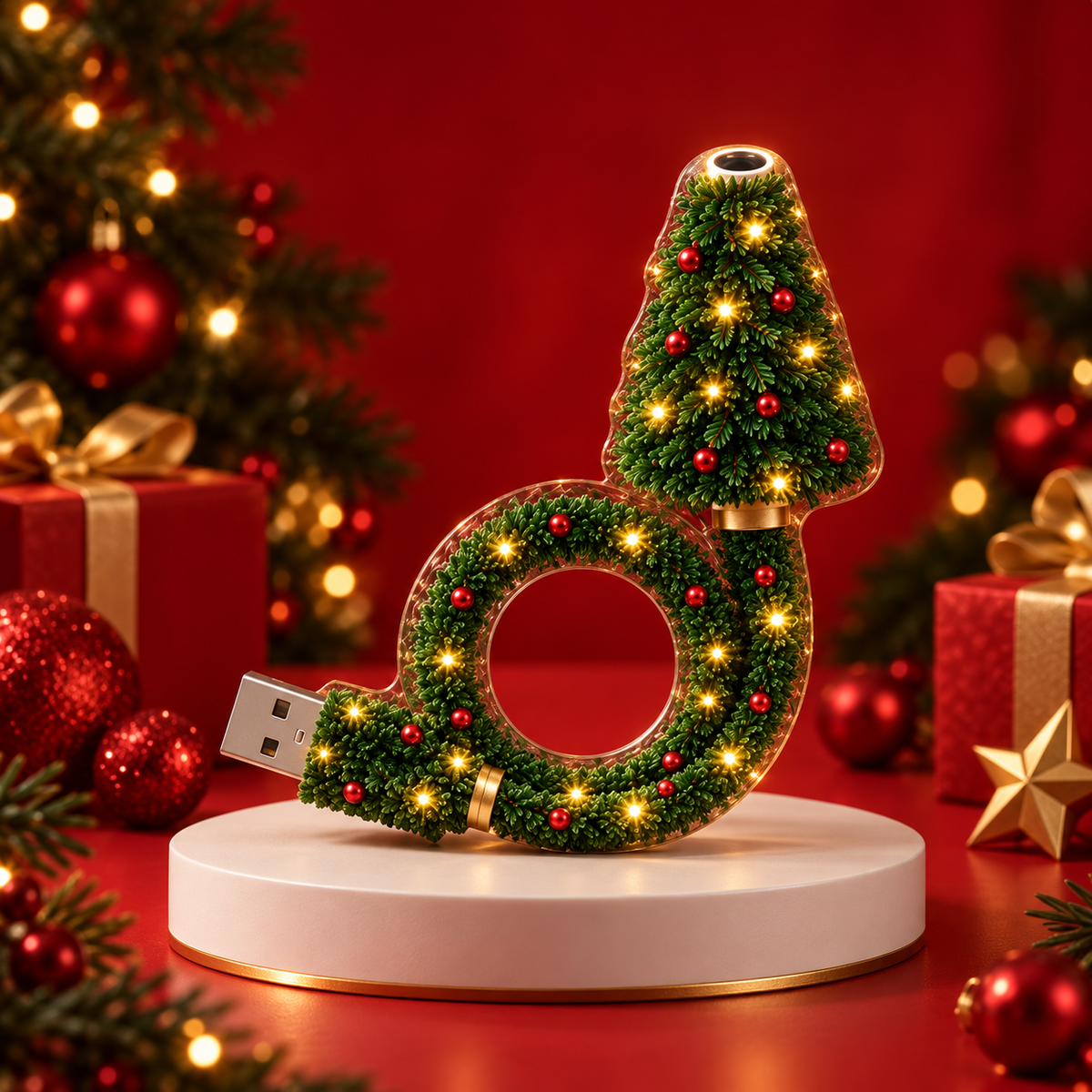 USB Christmas Tree Room Projector